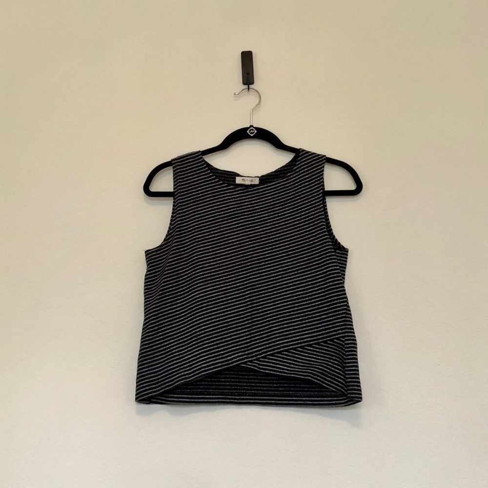 Madewell striped crop top